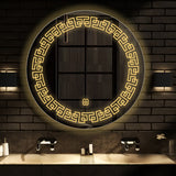 Infinity Edged Minimalistic Pattern LED Bathroom Wall Mirror - Decor Smart