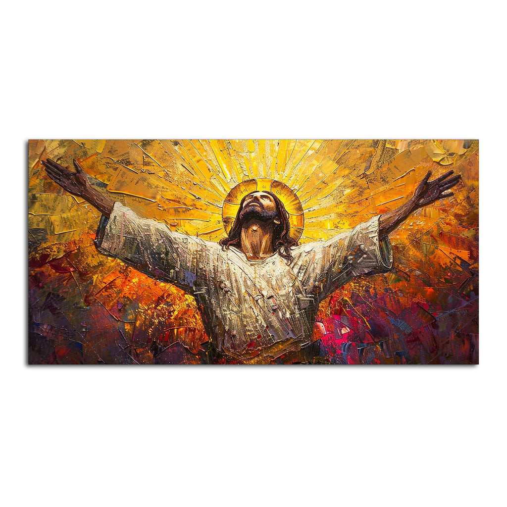 Inspiring Jesus Christ Canvas Wooden Canvas Wall Painting