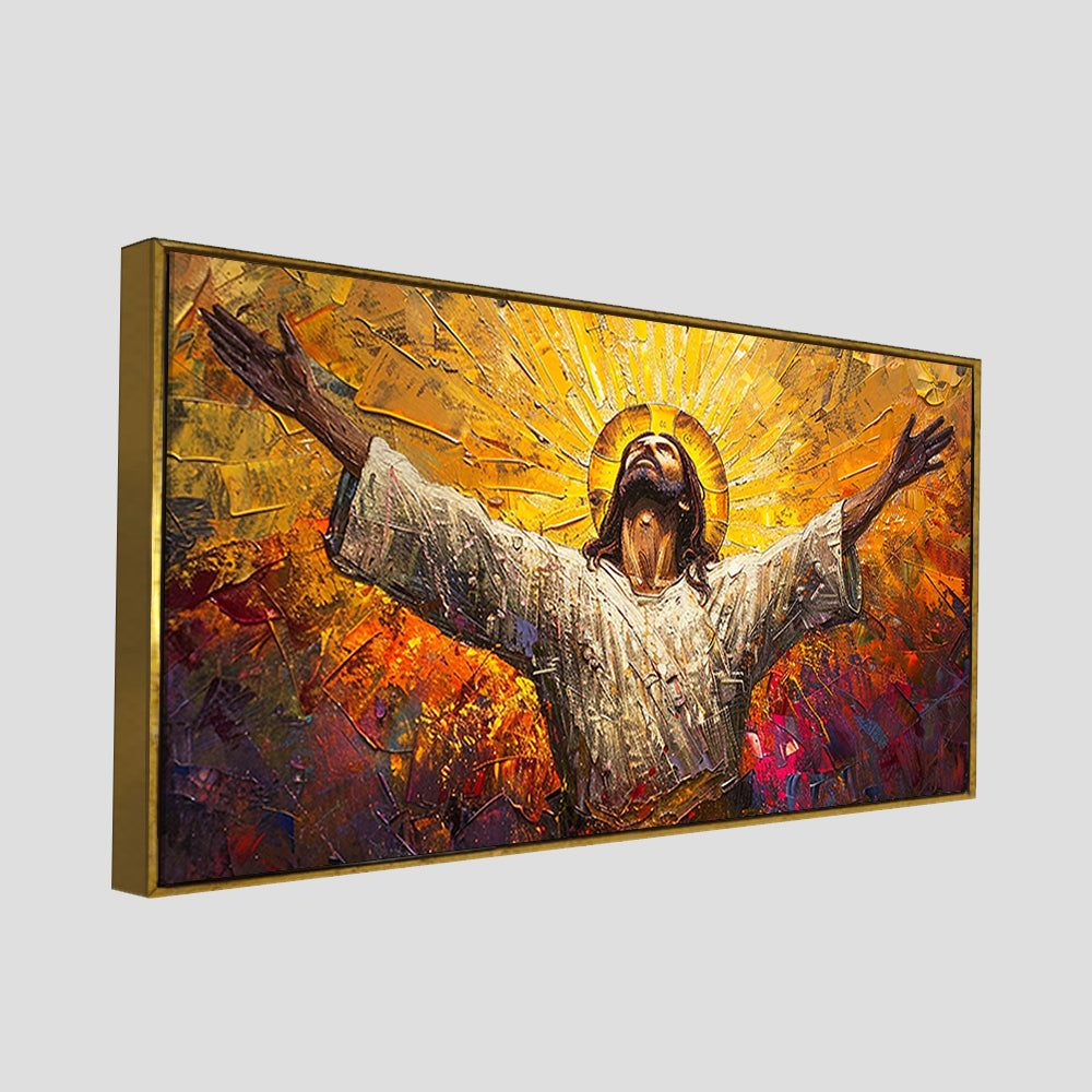 Inspiring Jesus Christ Canvas Wooden Canvas Wall Painting