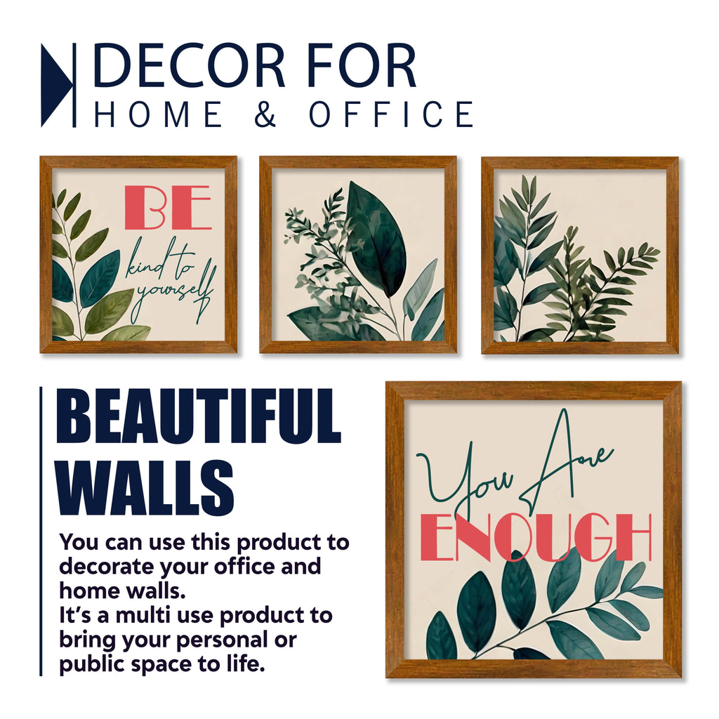 Inspiring Quote Wall Frame Set of Four