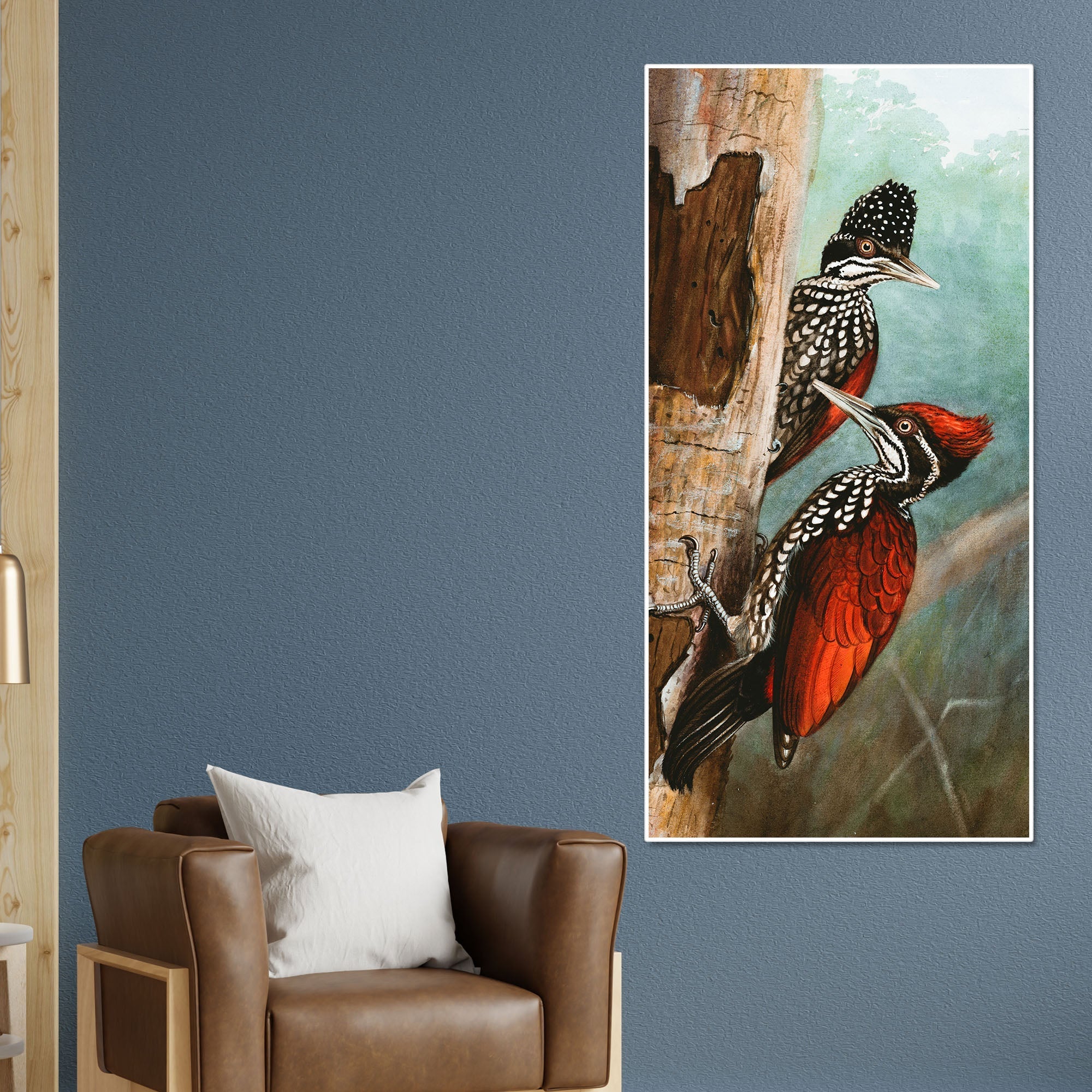 Ivory Billed Woodpecker Canvas Wall Painting For Hall - Decor Smart