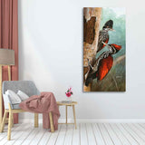 Ivory Billed Woodpecker Canvas Wall Painting For Hall - Decor Smart
