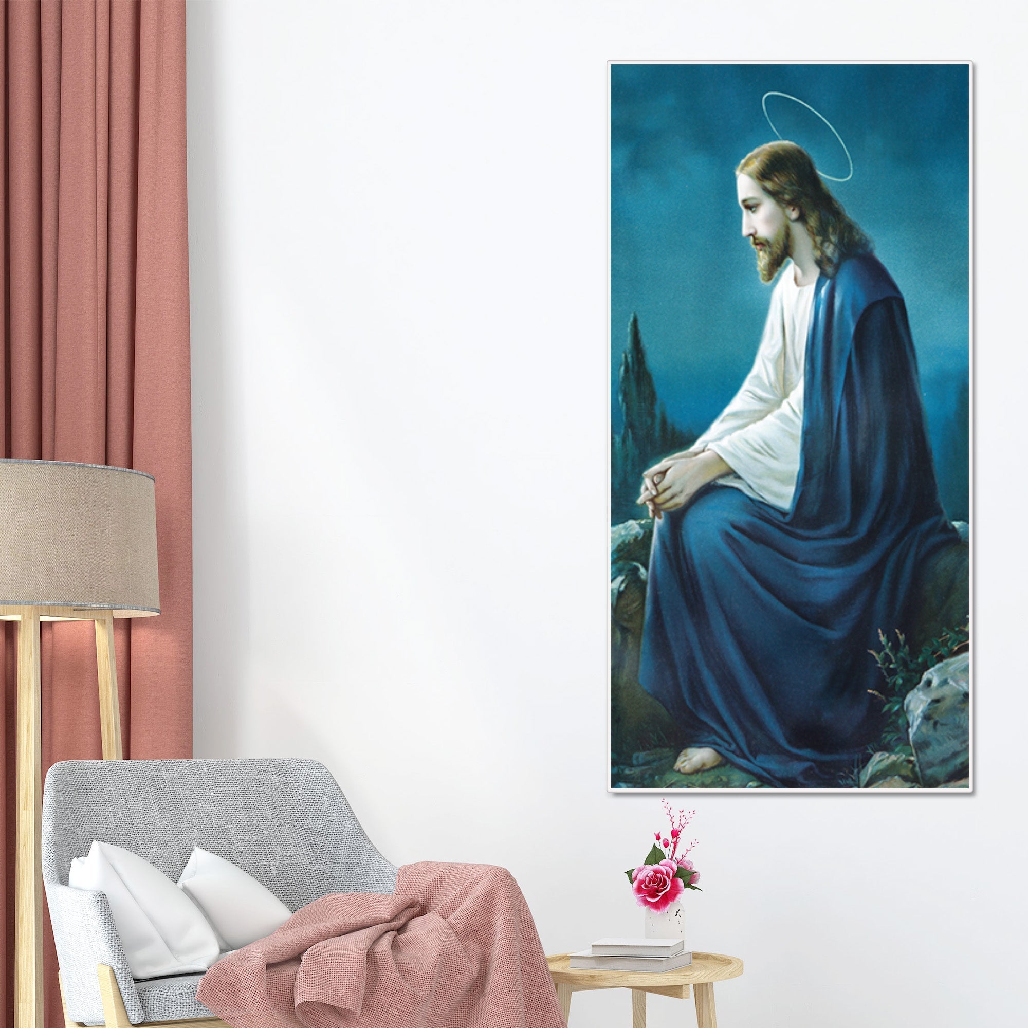 Jesus in the Gethsemane Garden Canvas Wall Painting - Decor Smart