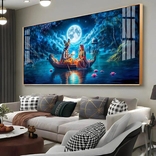 Journey of Love Premium Acrylic Floating Wall Painting - Decor Smart