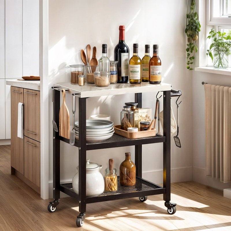 Jutin Metal Bar Cart - Decor Smart