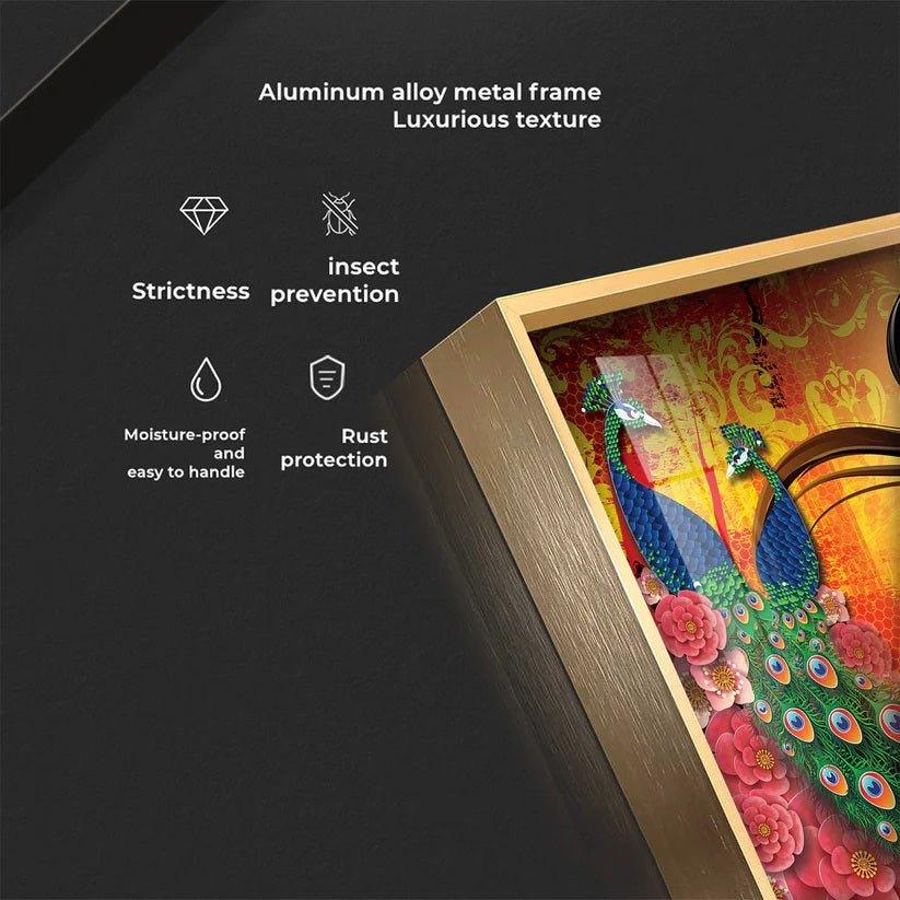 Krishna In Vrindavan Premium Acrylic Floating Wall Painting - Decor Smart