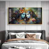 Krishna's Love for Radha Premium Acrylic Floating Wall Painting - Decor Smart