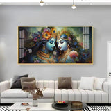 Krishna's Love for Radha Premium Acrylic Floating Wall Painting - Decor Smart