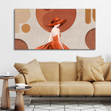 Timeless Charm – Lady in Orange Hat Wall Décor | Decor Smart