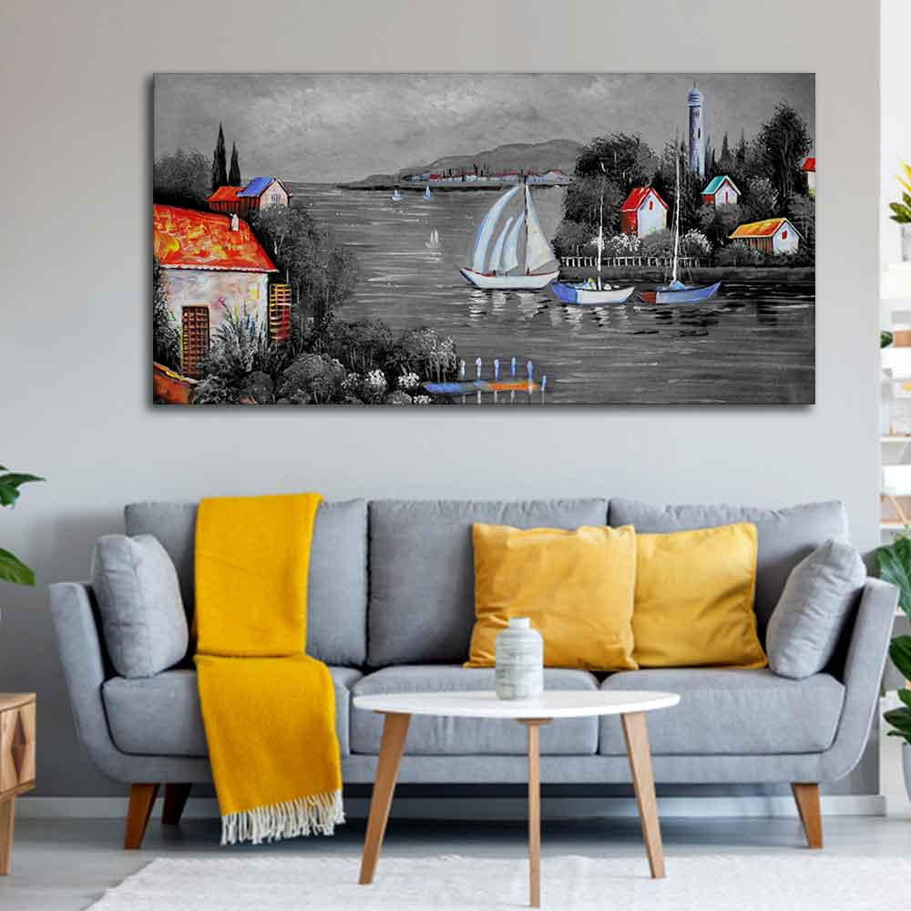 Lake view Nature Scenery Wall Painting - Decor Smart