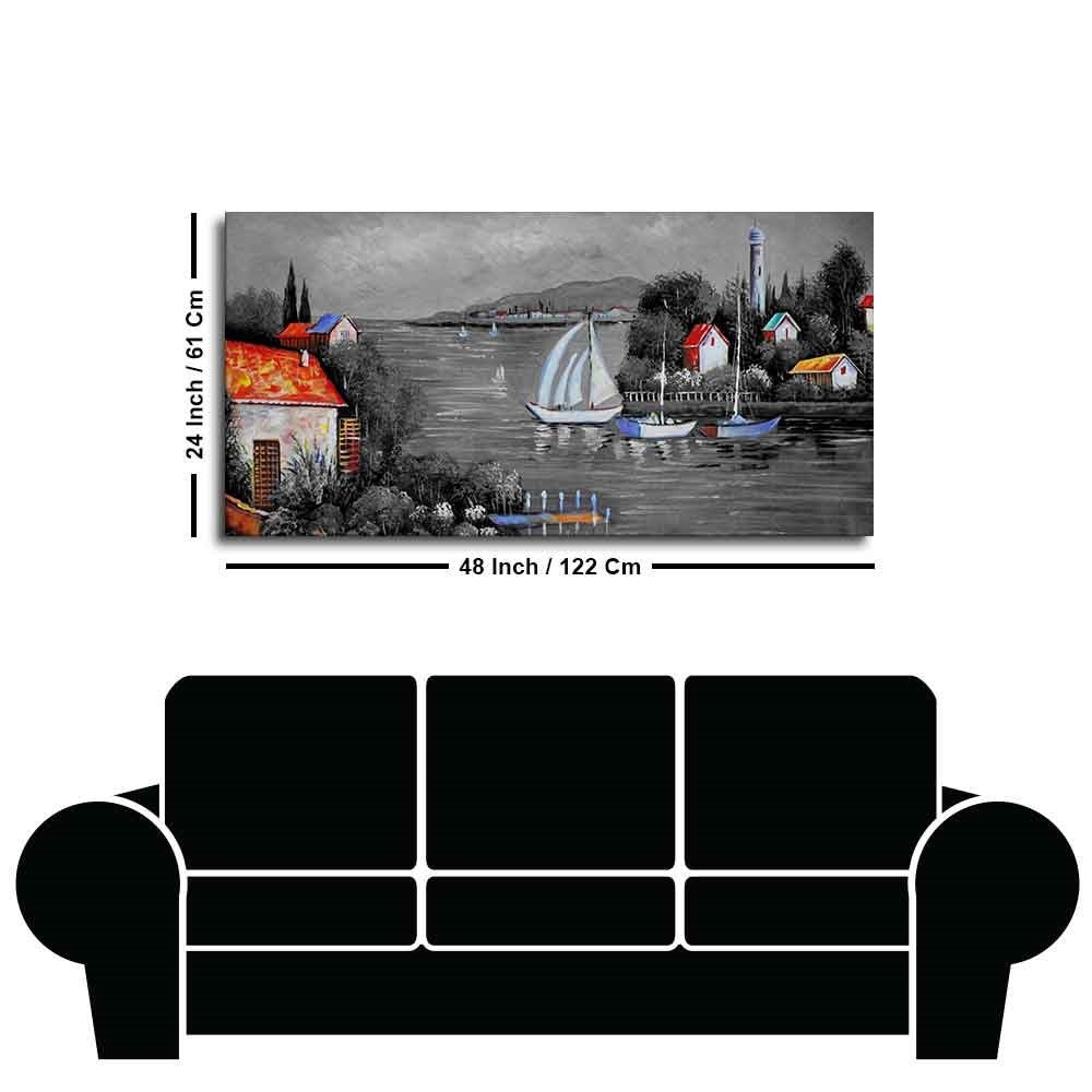 Lake view Nature Scenery Wall Painting - Decor Smart