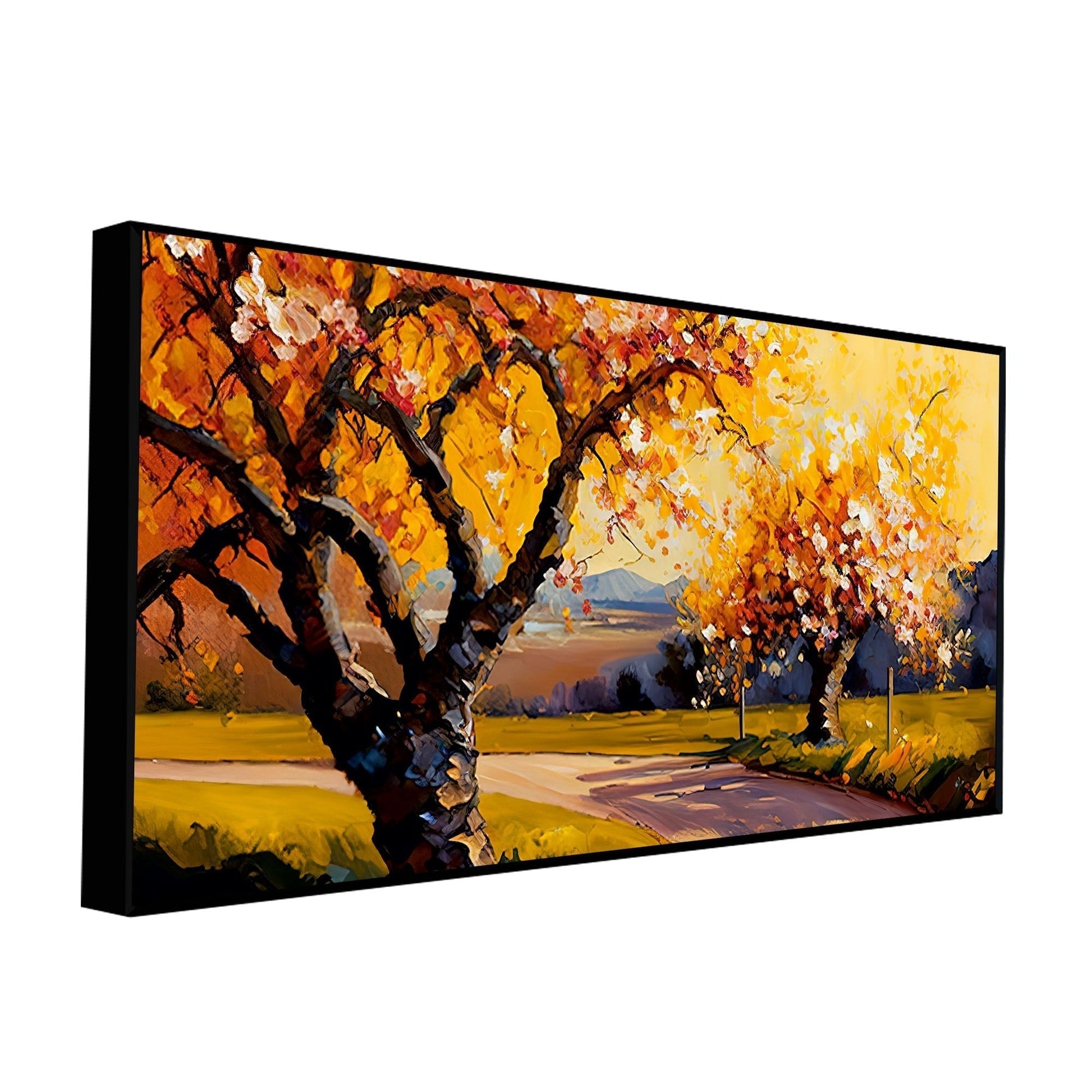 Landscape Canvas Wall Painting of Autumn Beautiful Tree - Decor Smart