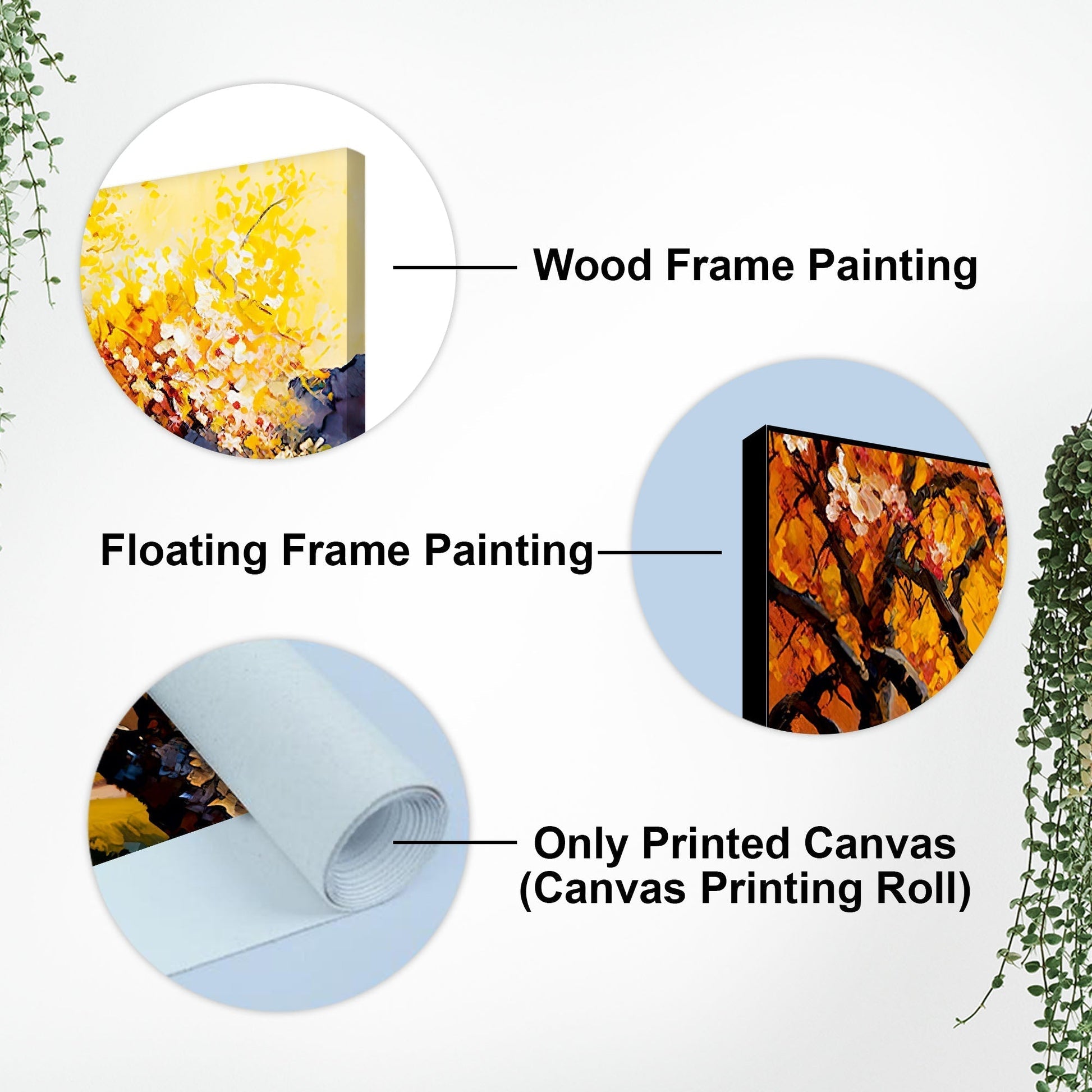 Landscape Canvas Wall Painting of Autumn Beautiful Tree - Decor Smart