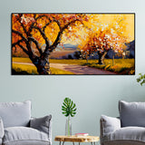 Landscape Canvas Wall Painting of Autumn Beautiful Tree - Decor Smart
