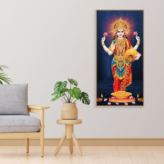 Laxmi Mata Canvas Wall Painting - Decor Smart