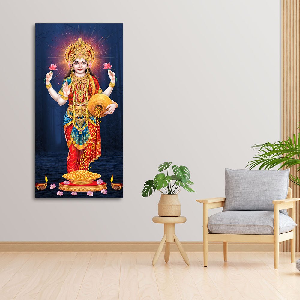 Laxmi Mata Canvas Wall Painting - Decor Smart