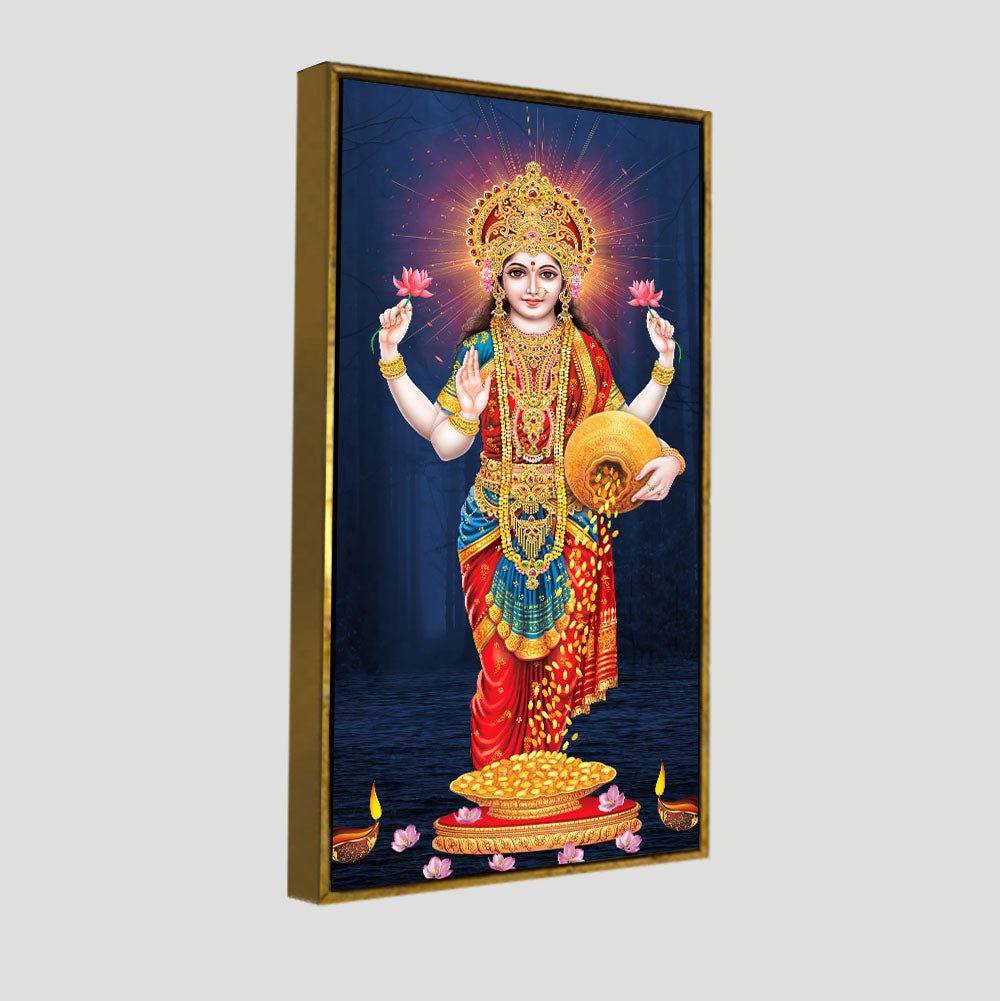 Laxmi Mata Canvas Wall Painting - Decor Smart