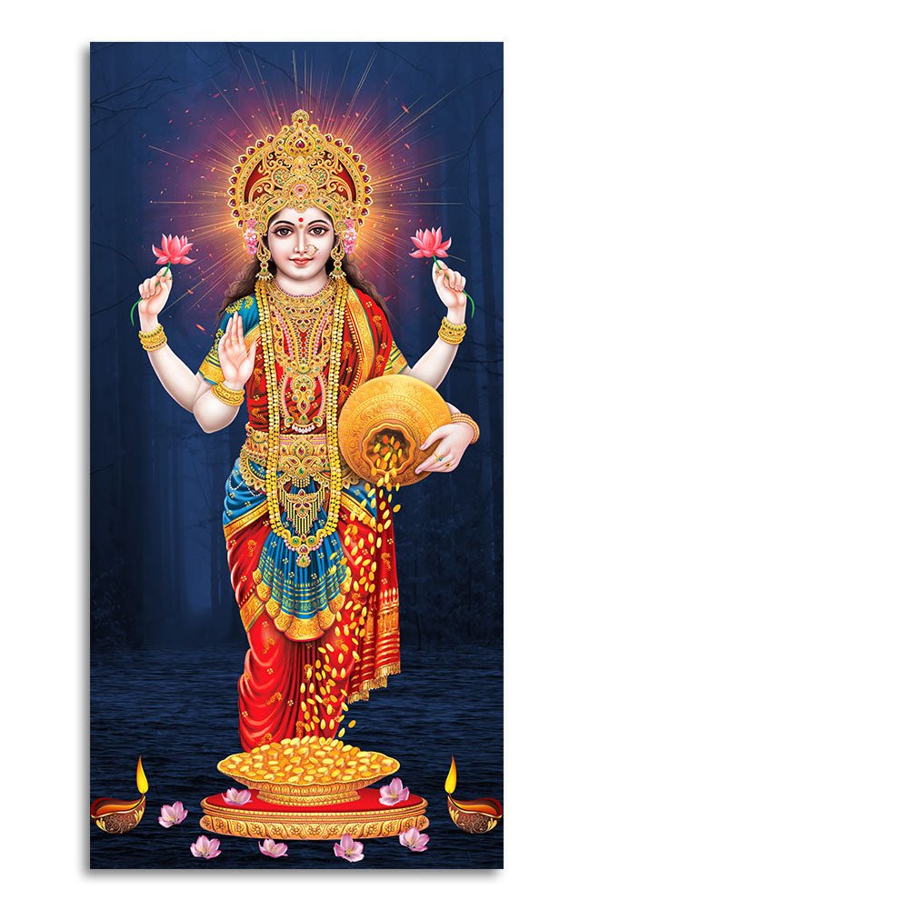 Laxmi Mata Canvas Wall Painting - Decor Smart