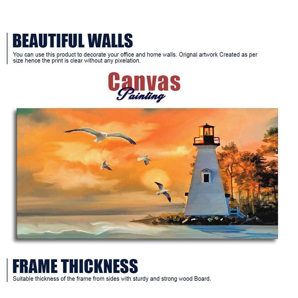 Light House Canvas Wall Painting - Decor Smart