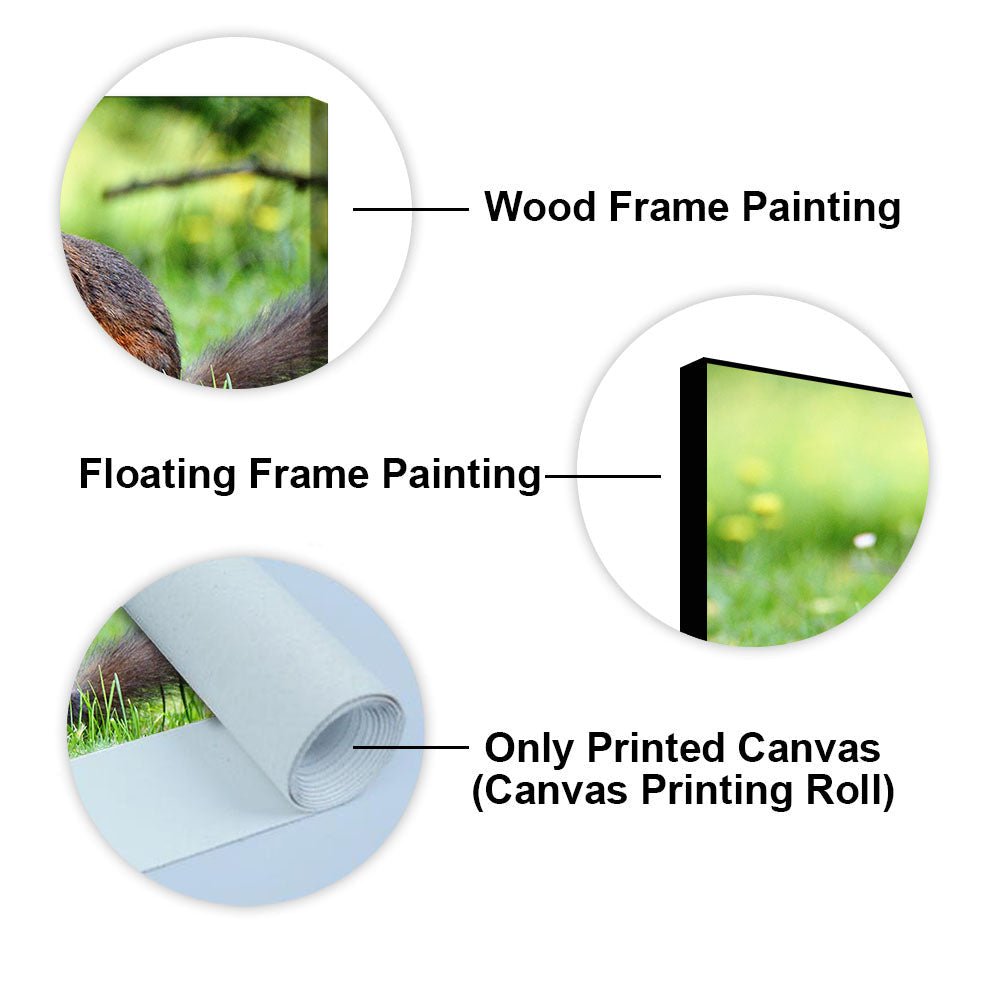 Little Squirrel in the Park Premium Wall Painting - Decor Smart