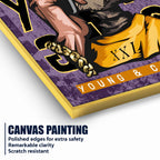 Live Young Live Free Cotton Canvas Wall Painting