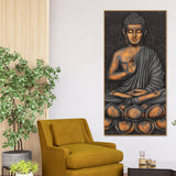 Lord Buddha in Forest Premium Canvas Wall Painting - Decor Smart