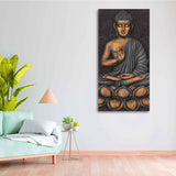 Lord Buddha in Forest Premium Canvas Wall Painting - Decor Smart