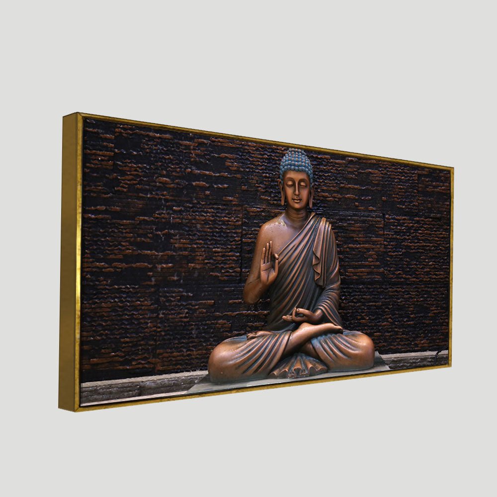 Meditating Buddha Canvas – Elegant Wall Painting by Decor Smart