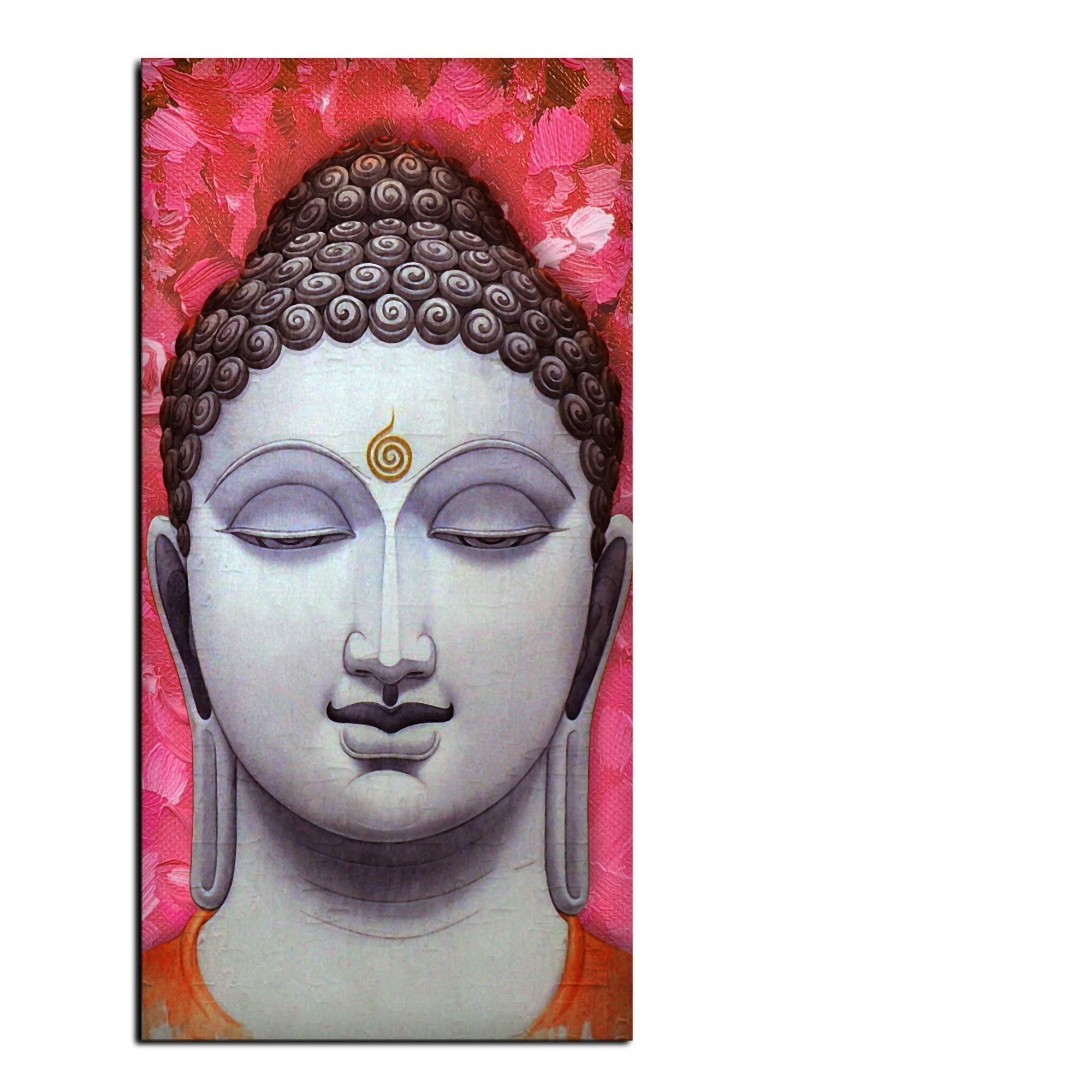 Lord Buddha Portrait Canvas Wall Painting - Decor Smart