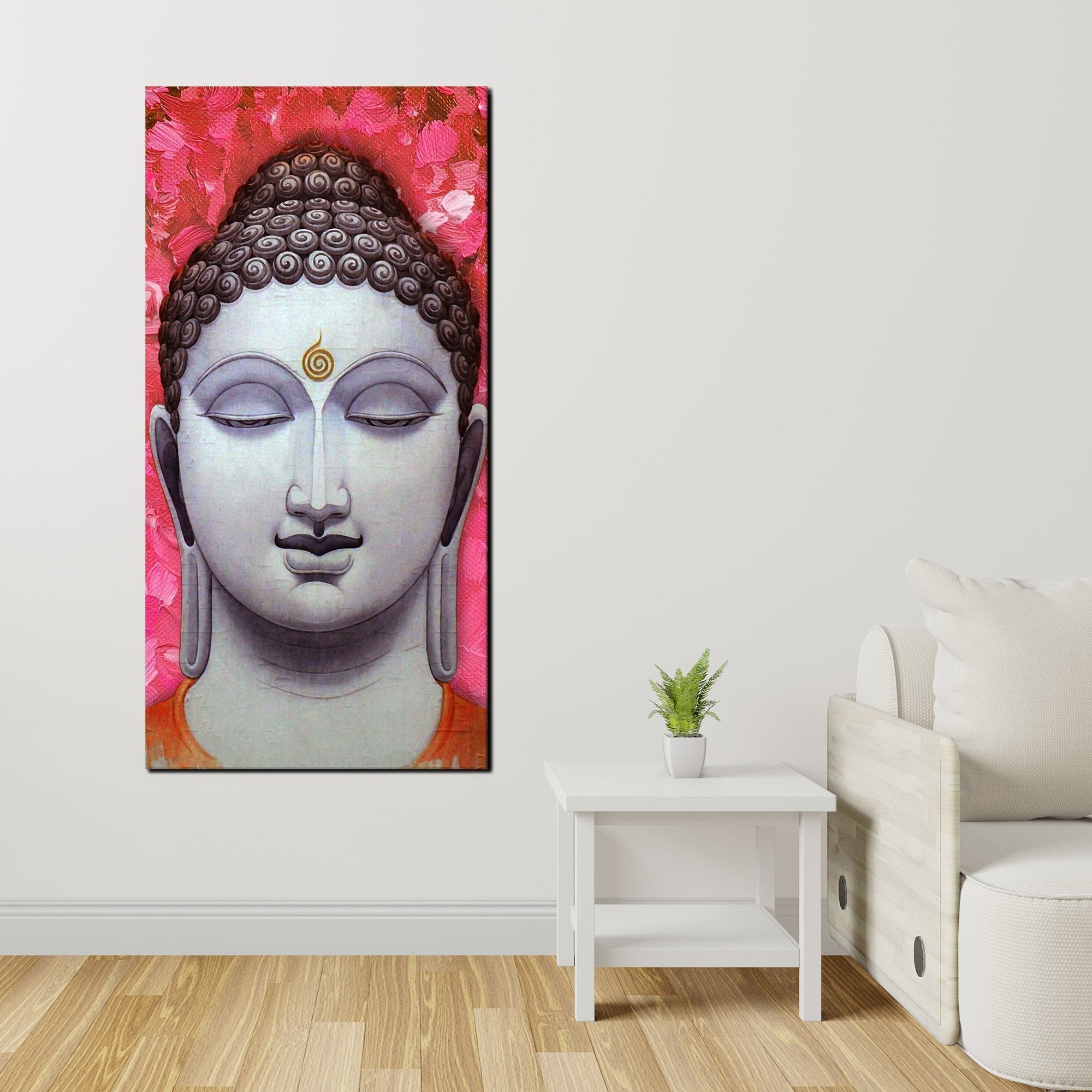 Lord Buddha Portrait Canvas Wall Painting - Decor Smart