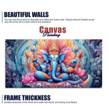 Lord Ganesh Decoative Artistic Canvas Wall Painiting - Decor Smart