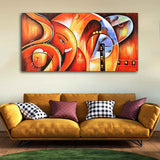 Lord Ganesha Modern Art Premium Wall Painting - Decor Smart