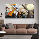 Lord Ganesha Sitting on Mouse Canvas Wall Painting - Decor Smart