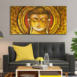 Lord Gautam Buddha Meditation Wall Painting - Decor Smart