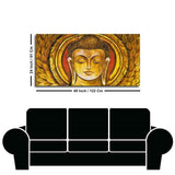 Lord Gautam Buddha Meditation Wall Painting - Decor Smart