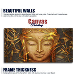 Lord Gautam Buddha with Serene Smile Wall Painting - Decor Smart