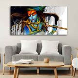 Lord Krishna Playing a Flute Wall Painting - Decor Smart