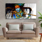 Lord Krishna Playing a Flute Wall Painting - Decor Smart