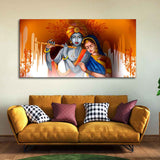 Lord Radha Krishna Beautiful Canvas Wall Painting - Decor Smart