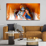 Lord Radha Krishna Beautiful Canvas Wall Painting - Decor Smart