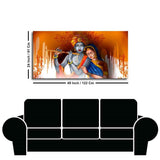 Lord Radha Krishna Beautiful Canvas Wall Painting - Decor Smart