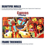 Lord Radha Krishna Decorative Pattern Canvas Big Wall Painting Wall Art - Decor Smart