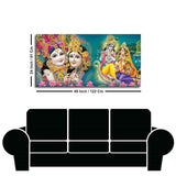 Lord Radha Krishna Religious Wall Painting - Decor Smart
