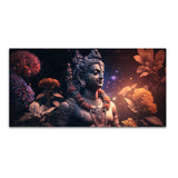 Lord Shiv Shankar Statue Premium Canvas Wall Painting - Decor Smart