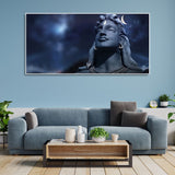 Lord Shiva with Moon on the Head Wall Painting - Decor Smart