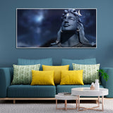 Lord Shiva with Moon on the Head Wall Painting - Decor Smart
