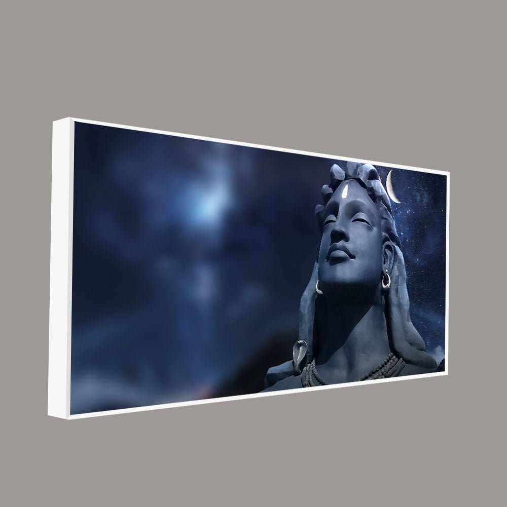 Lord Shiva with Moon on the Head Wall Painting - Decor Smart