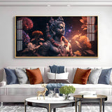 Lord Shiva with Rosary Premium Acrylic Floating Wall Painting - Decor Smart