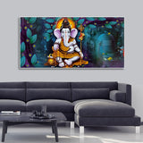 Lord Spiritual Ganesha Canvas Wall Painting – Divine Art by Decor Smart