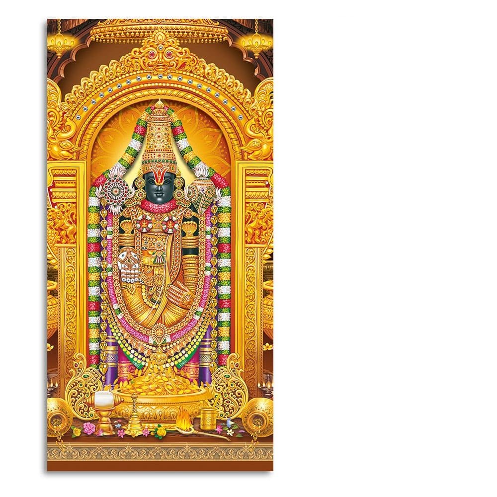Lord Tirupati BalaJi Canvas Wall Painting - Decor Smart